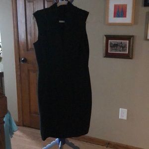 WHBM sleeveless black dress